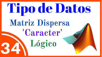 Tipo de Datos en MATLAB 📝 [Caracter, Logico, Simbólico, Esparso] #034
