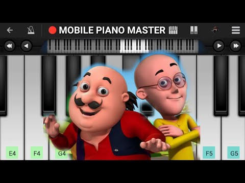 Motu Patlu Theme Piano | Cartoon|Piano Keyboard|Piano Lessons|Piano Music|learn Piano Online