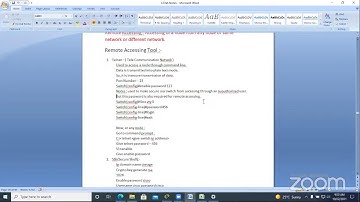 CCNA - Remote Access B.Sc.IT-PPU-444-1st Year 2020-2023, 22.10.2021 by Murali Sir - CIMAGE