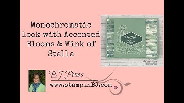 Monochromatic Look with Accented Blooms & Wink of Stella