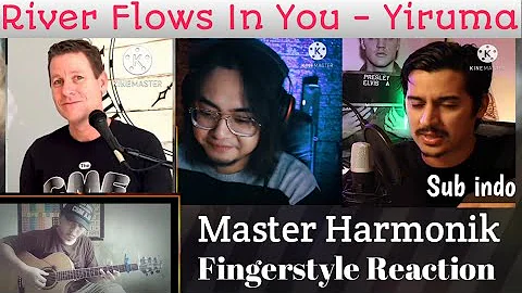 Alip BaTa " Yiruma - River Flows In You "  Fingerstyle Reaction Subtitle indo