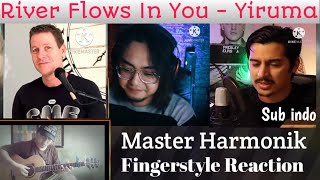 Alip BaTa ' Yiruma - River Flows In You '  Fingerstyle Reaction Subtitle indo