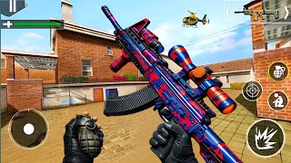 गन स्ट्राइक एफपीएस शूटिंग गेम - असली कमांडो गुप्त मिशन - एंड्रॉइड गेमप्ले screenshot 1
