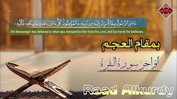 تبعث السكينة♡ أواخر سورة البقرة بمقام العجم | القارئ رعد الكردي