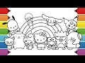 Sanrio characters coloring pages  hello kitty kuromi my melody pompompurin cinnamoroll keroppi