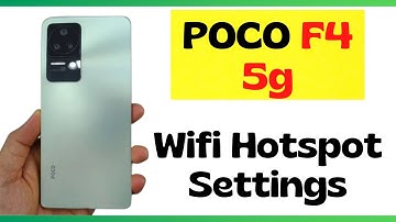 POCO F4 5G Wifi Hotspot