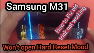 Samsung M31can't open hard reset mood How to Fix & hard Reset