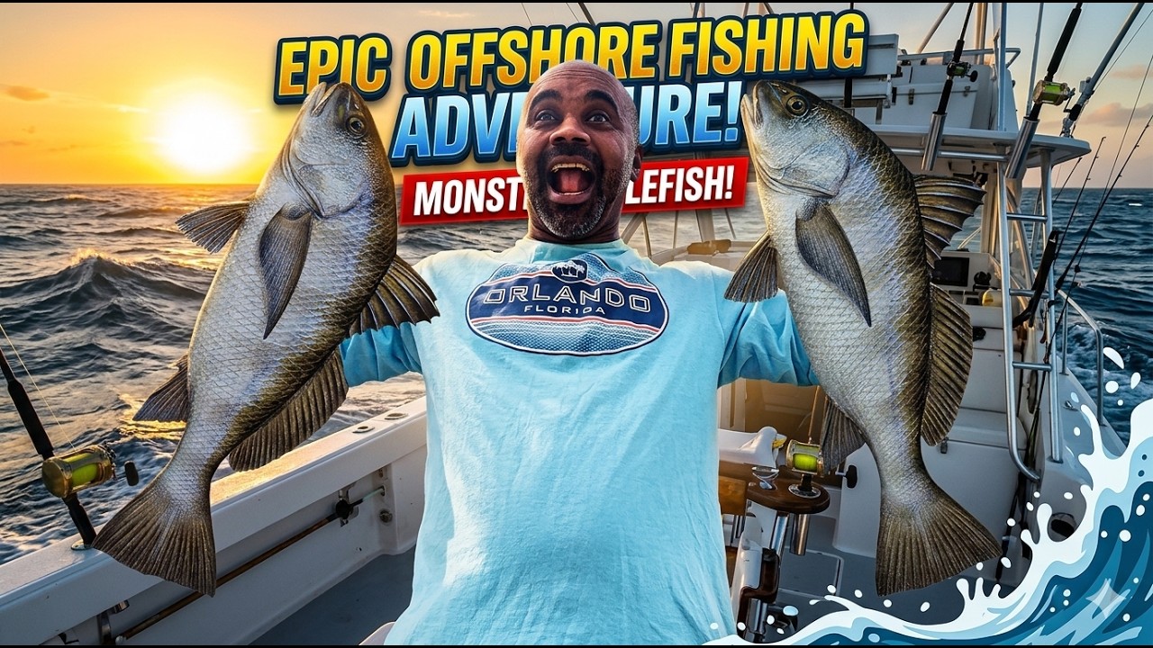 Epic Offshore Fishing Adventure Beneath A Big Bridge!