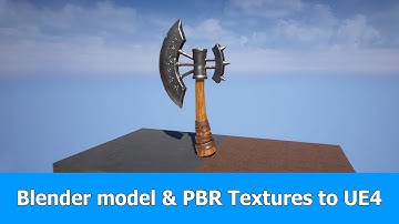Blender Model and PBR Textures from Substance Painter to Unreal Workflow