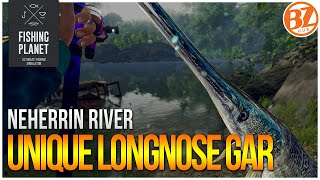 Unique Longnose Gar of Neherrin River! | (Fishing Planet: Test Your Spot Series!)
