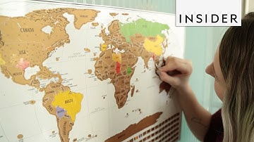 Scratch-Off Map of the World