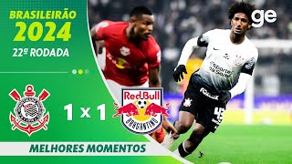 Thumbnail for CORINTHIANS 1 X 1 BRAGANTINO | MELHORES MOMENTOS | 22ª RODADA BRASILEIRÃO 2024 | ge.globo