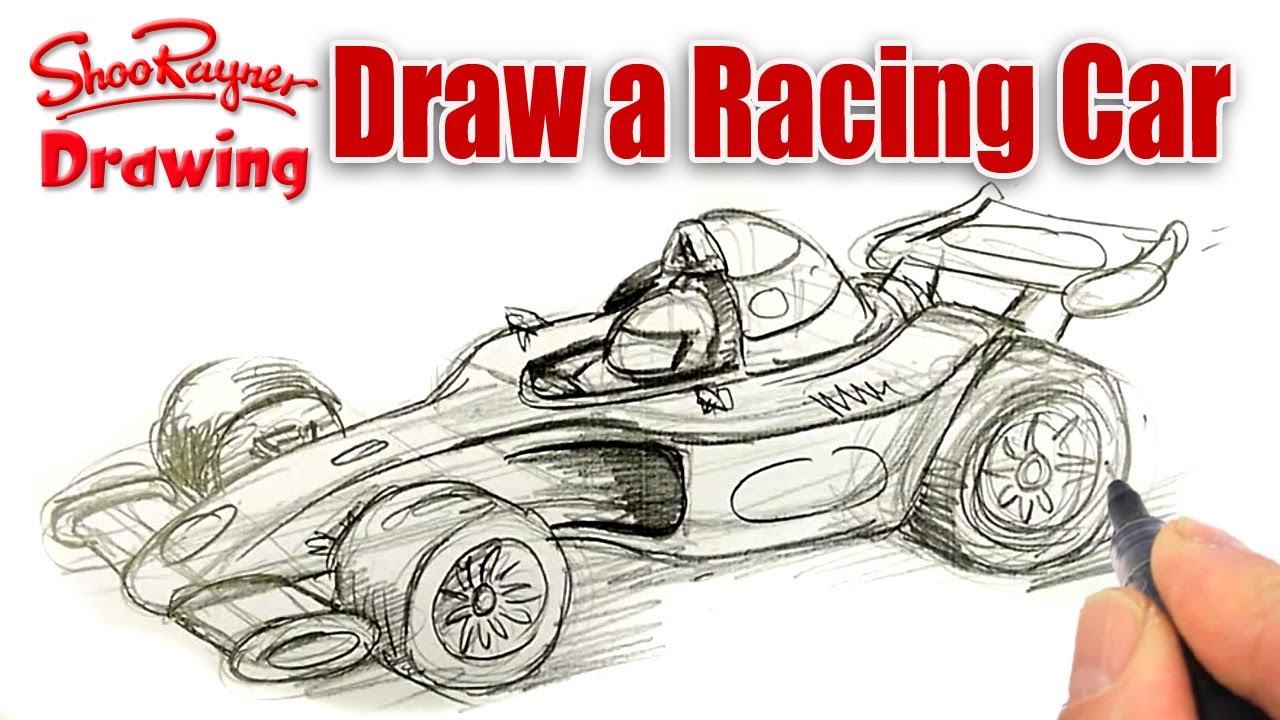 How To Draw A Formula One Race Car Spoken Tutorial