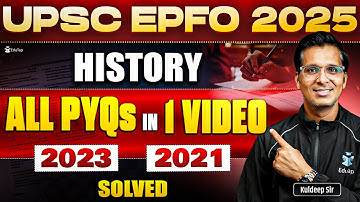 UPSC EPFO Previous Year Question Papers | UPSC EPFO History/ Indian Freedom Struggle PYQs Solved