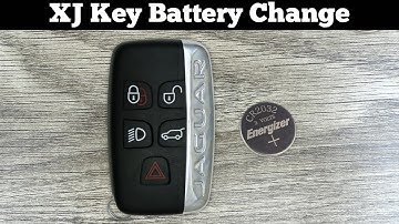 How To Change Jaguar XJ Remote Fob Key Battery 2011 - 2017 DIY Change Replace XJ key Batteries
