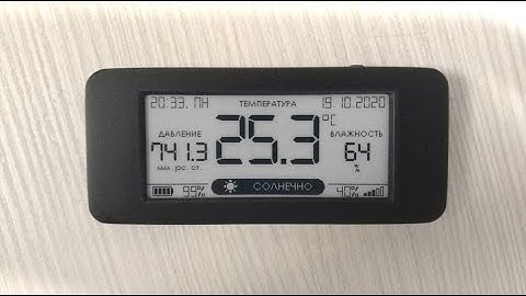 DIY Mini Weather station with an electronic ink display 2.9 Inch ( GDEH029A1 )