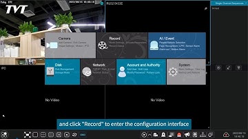 NVR Operation—Recording Settings