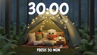 30 Minute Timer 🌲 Cozy Forest Lofi for Focus & Study 🎧