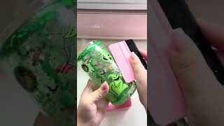 Oogie boogie snow globe tumbler 💚 #snowglobetumbler #satisfying #oogieboogie