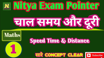 चाल समय और दूरी I Speed Time & Distance I #1 l SSC/RLW/BANKING/UPP/NET/TET/CTET/CSAT/LEKHPAL/ B.Ed