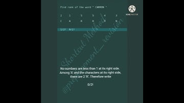 Shortcut Method To Find The Rank Of Word.....
