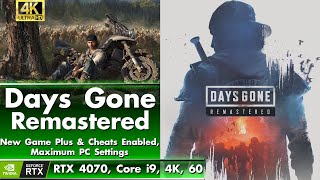Days Gone Remastered - New Game Plus & Cheats Enabled [RTX 4070, Core i9, 4K, 60 fps]
