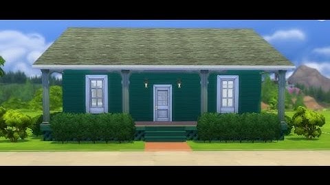 Sims 4 Speed Build Tiny House Backwoods Green Cabin Newcrest Lets Play