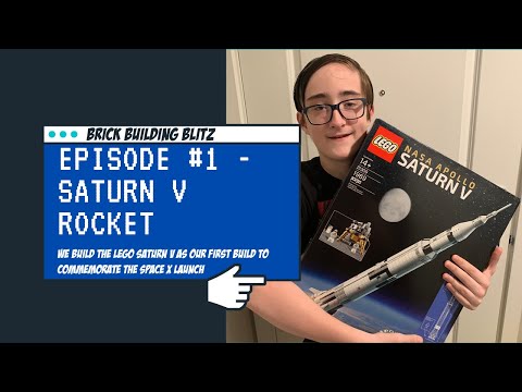 Brick Building Blitz Episode 1 - Saturn V Rocket