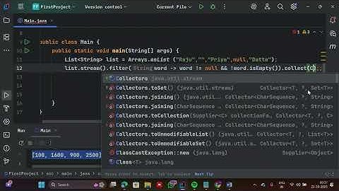 Java stream API : Remove Empty Strings.