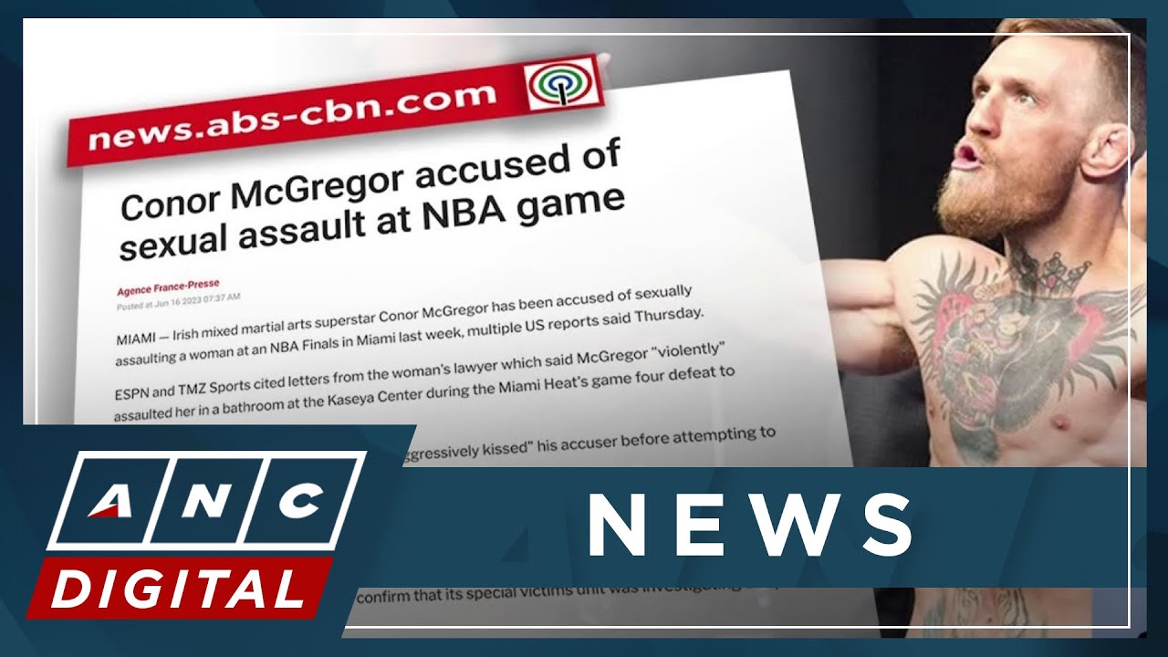 Conor Mcgregor Accused Of Sexual Assault At Nba Game Anc Youtube