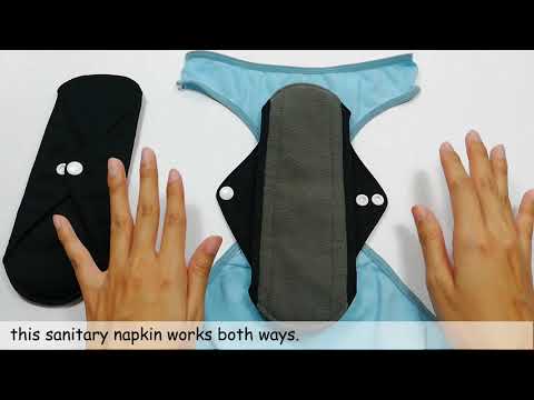 HighOh - HowTo use our Charcoal Fiber Reusable Sanitary Napkin