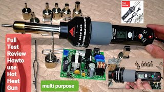 Complete Review & Test Hot / Heat Air Gun, 8018LCD For Soldering Or Multi Purposes