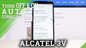 How to Enter Text Correction Option in ALCATEL 3V – Auto-Correction Feature