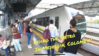 Riding the Metro In Medellin, Colombia!  Estación Estadio to Estación Niquia