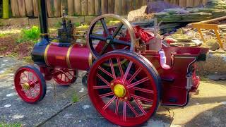 Maxitrak One Inch Scale Burrell Traction Engine Preparation & Steaming April 2021