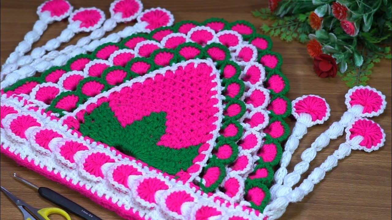 Lovely°! Strawberry🍓Toran Design || Crochet Art for Beginners || Home Entrance Decoration Idea ✨