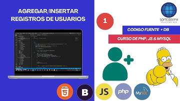 02. Sistema CRUD - Registro de usuarios - PHP & MYSQL. Parte 1/3