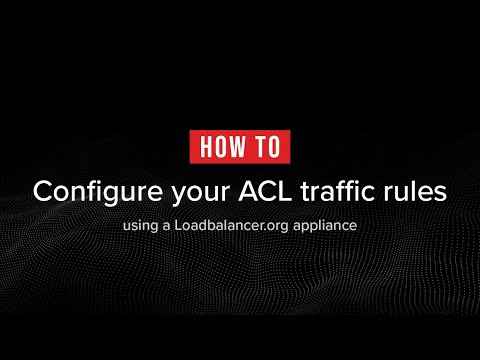 How-to demo: how to configure simple ACL traffic rules configuration