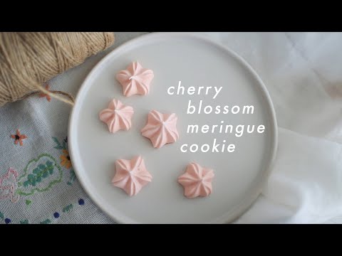 Cherry blossom Meringue Cookie Recipe   