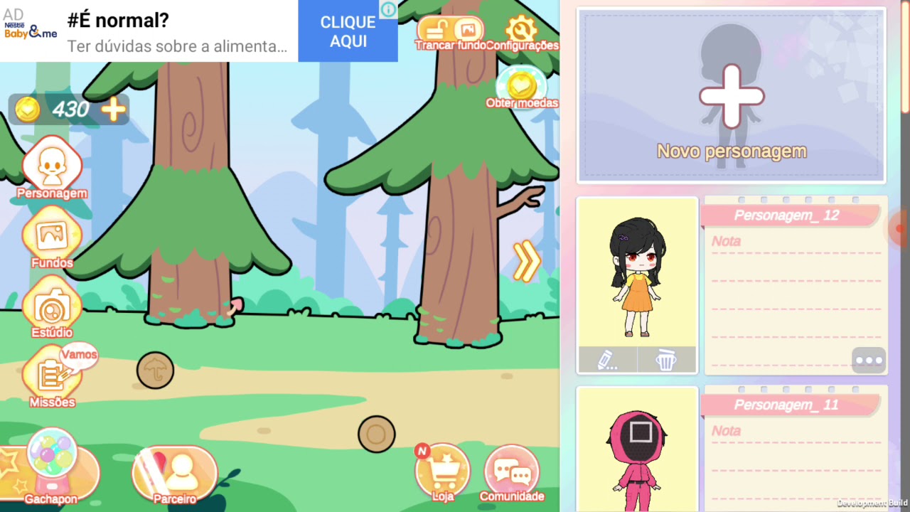 Jogando "YOYO doll"TWT.
