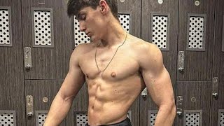 Super handsome teen bodybuilder model : Myles