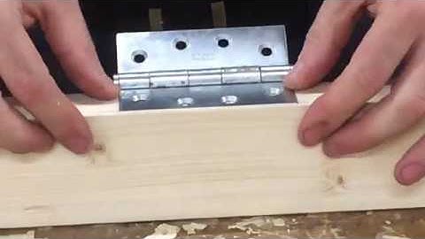 Install a butt hinge with a chisel