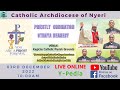 Priestly ordination livestream at kagicha catholic parish othaya