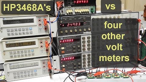 HP3468s and other Voltmeters in Parallel
