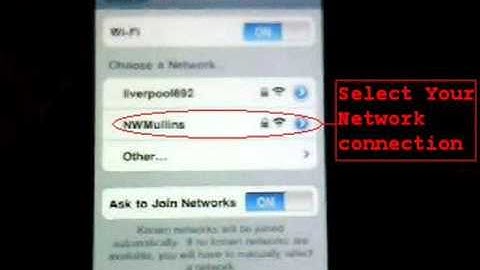 How To Connect Your iPhone/iPod Touch To the internet