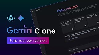 Let's Build Google Gemini 2.0 Using React JS and Gemini API | Gemini Clone In React 2024