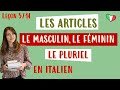 Les articles dfinis indfinis  le masculin le fminin et pluriel cours italien dbutants 514