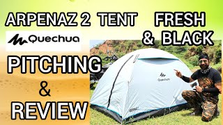 ARPENAZ 2 TENT - FRESH & BLACK - PITCHING AND REVIEW - QUECHUA