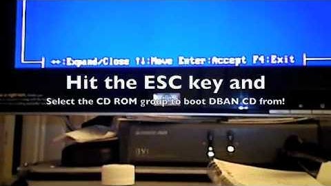 How to Wipe an HP Pavilion P6243w PC using DBAN