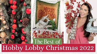 THE BEST OF HOBBY LOBBY CHRISTMAS 2022 | HOBBY LOBBY CHRISTMAS SHOP WITH ME + HAUL | CHRISTMAS DECOR